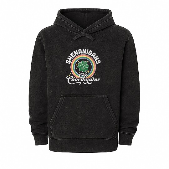 Shenanigans Coordinator Teacher St Patrick'S Day Mineral Wash Hoodies