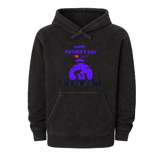 happy Father's Day Mineral Wash Hoodies