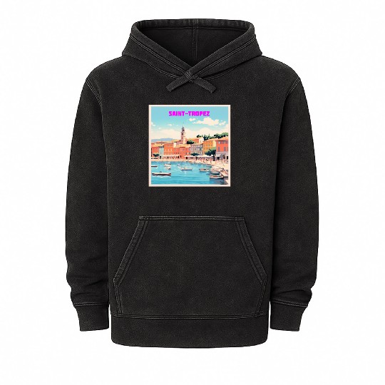 "Pastel Paradise" Saint-Tropez Mineral Wash Hoodies