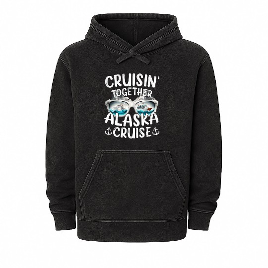 Alaa Cruise 2023 Family Vacation Alaa Mineral Wash Hoodies