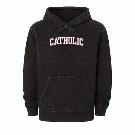 Catholic Of America Mineral Wash Hoodies