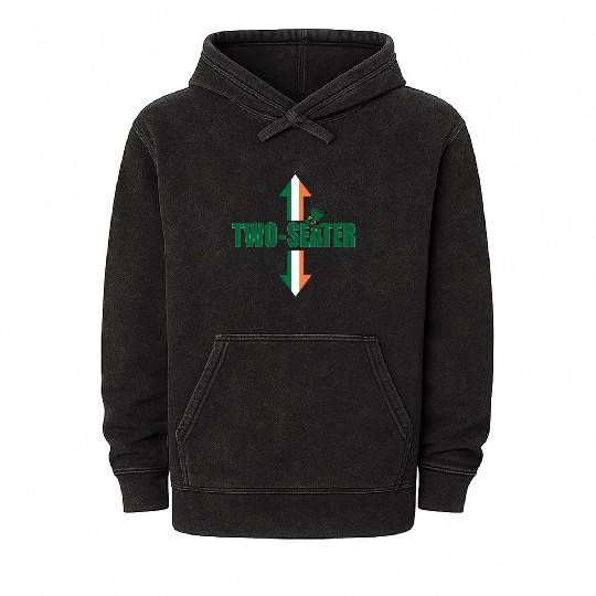 Irish Flag Two Seater Party-Trashy Humor Mineral Wash Hoodies
