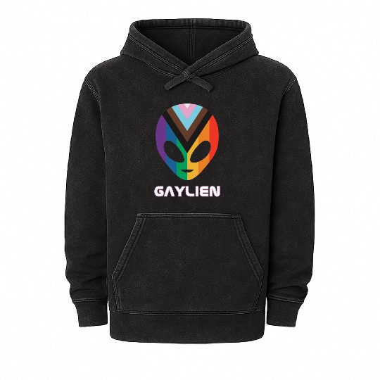 Gaylien aka Gay Alien Mineral Wash Hoodies
