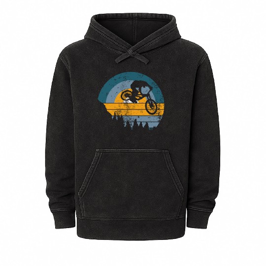 Vintage Mountain Bike Mineral Wash Hoodies