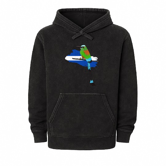 El Salvador Salvadoran Coat Salvadorian Torogoz Mineral Wash Hoodies