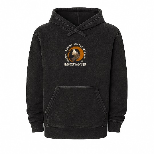 Falconry Bird Falcon Hunting Falconer Mineral Wash Hoodies