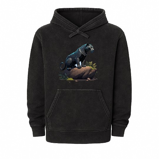 black panther Mineral Wash Hoodies