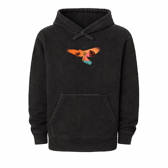 Falconry Bird Falcon Hunting Falconer Mineral Wash Hoodies