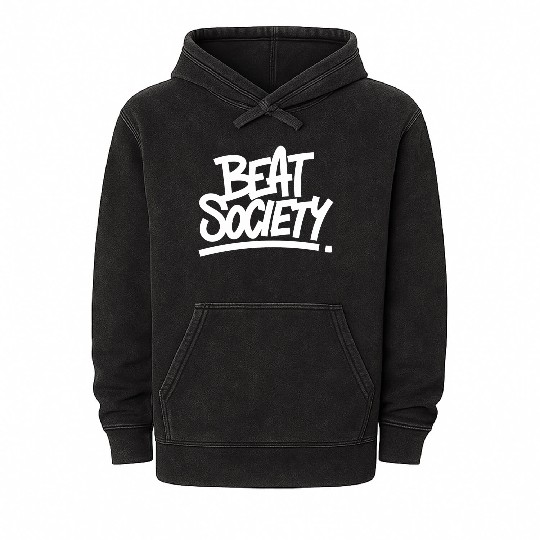 Beat Society nostalgia Mineral Wash Hoodies