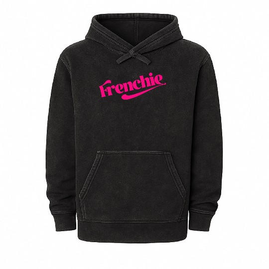 Frenchie Gift for French people Mineral Wash Hoodies