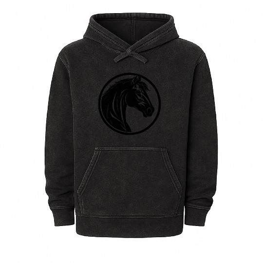 Horse Equine Pony Mineral Wash Hoodies