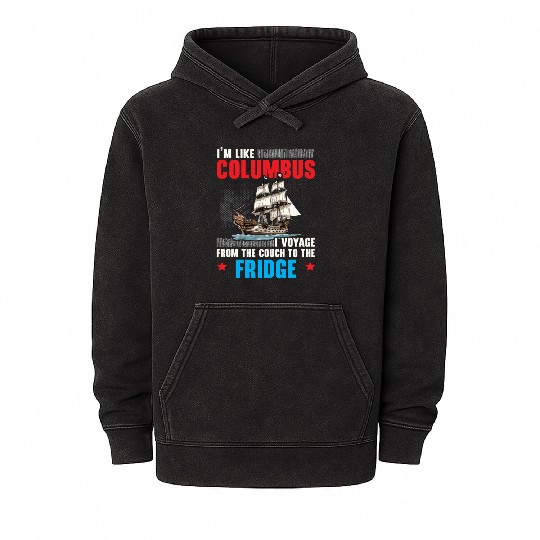 Christopher Columbus Italian American Columbus Day Mineral Wash Hoodies