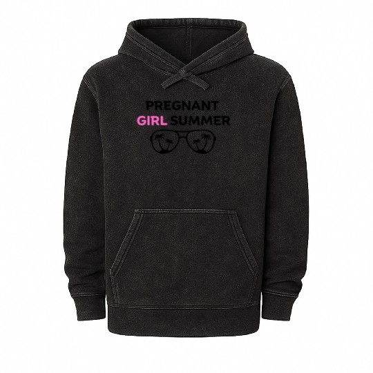 PREGNANT GIRL SUMMER Mineral Wash Hoodies