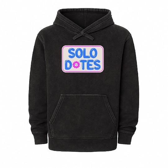 Solo Dates Self Love hippie Mineral Wash Hoodies