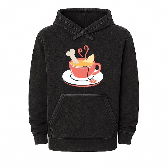 Bone Apple Tea Bon appetit Mineral Wash Hoodies