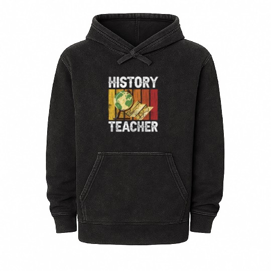 History Teacher Job Historian Historic Mineral Wash Hoodies