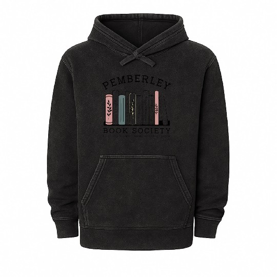 Pemberley Book Society Mineral Wash Hoodies