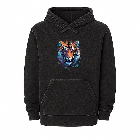 Tiger Design for a Tiger lovers Mineral Wash Hoodies