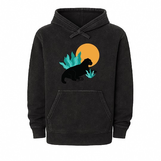 Sunday Chillout With Black Panther Mineral Wash Hoodies