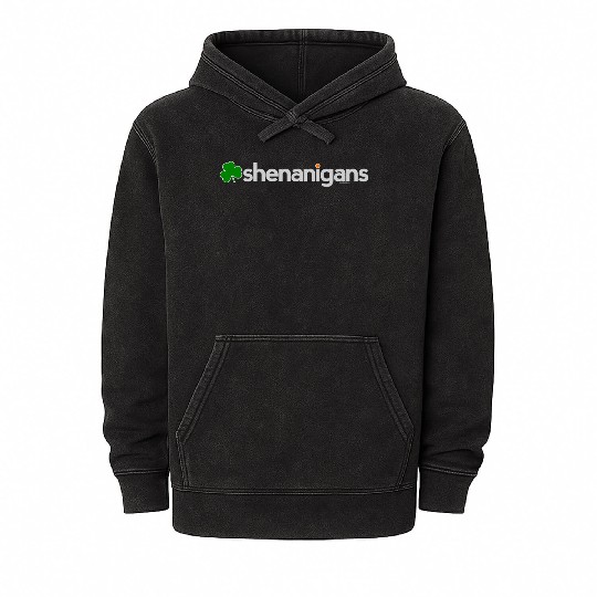 St Patricks Day For Shenanigans Paddy Mineral Wash Hoodies