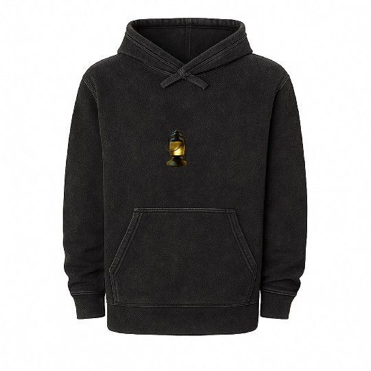 aesthetic 3d vintage lantern stickers Mineral Wash Hoodies