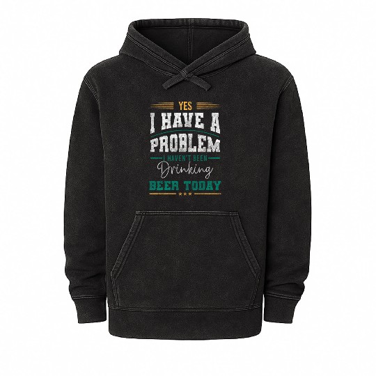 Problem? Fun Black Humor Cool Mineral Wash Hoodies