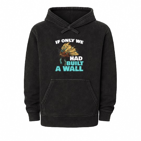 Aboriginal Indians Indigenous Native American Day Mineral Wash Hoodies