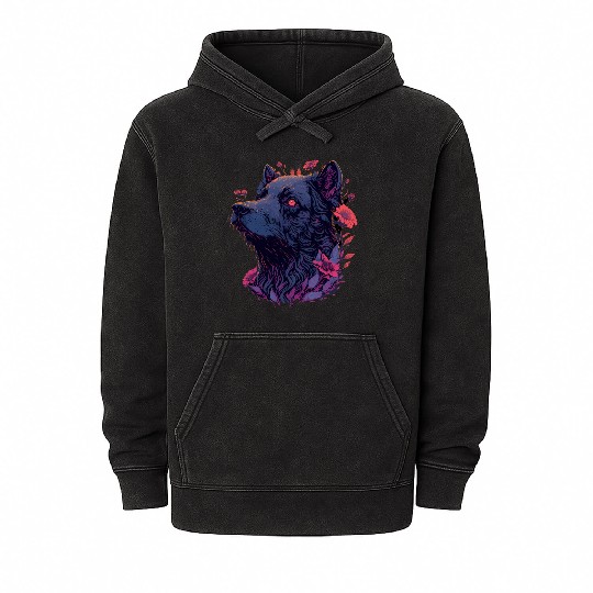 Petals and Paws | Cute Floral Dog Mineral Wash Hoodies