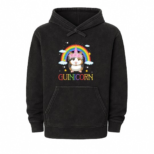 Vector guinicorn Mineral Wash Hoodies for guinea pig lovers