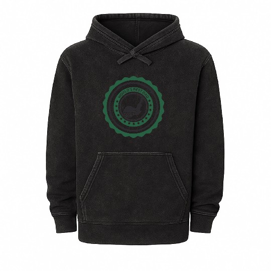 Worlds best dad (golf dad) Mineral Wash Hoodies