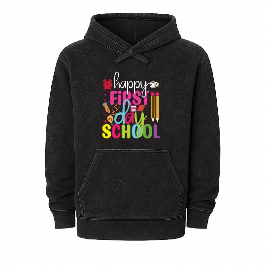 moving up to preschool teacher student graduation Mineral Wash Hoodies