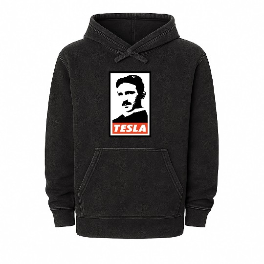 Nikola Tesla Mineral Wash Hoodies