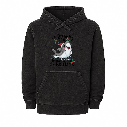 Great White Christmas Mineral Wash Hoodies
