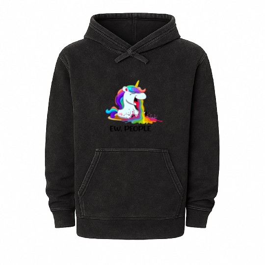 Ew People Unicorn Mineral Wash Hoodies