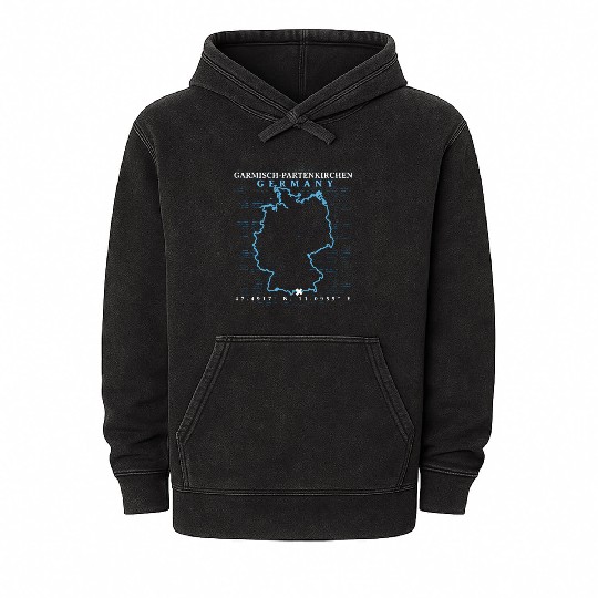 Germany Garmisch-Partenkirchen Mineral Wash Hoodies