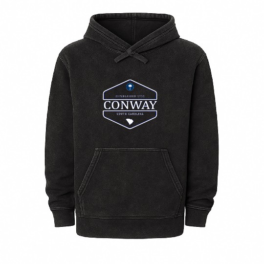 Conway South Carolina Conway Mineral Wash Hoodies