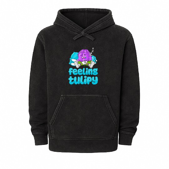 Tulip Gardening Cute Mineral Wash Hoodies