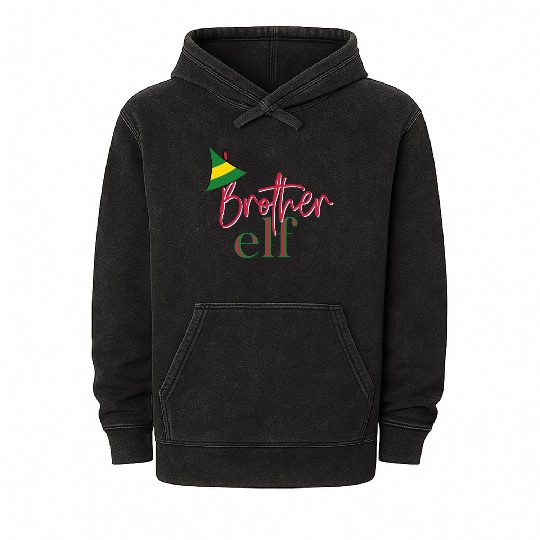 Brother Elf Christmas Mineral Wash Hoodies