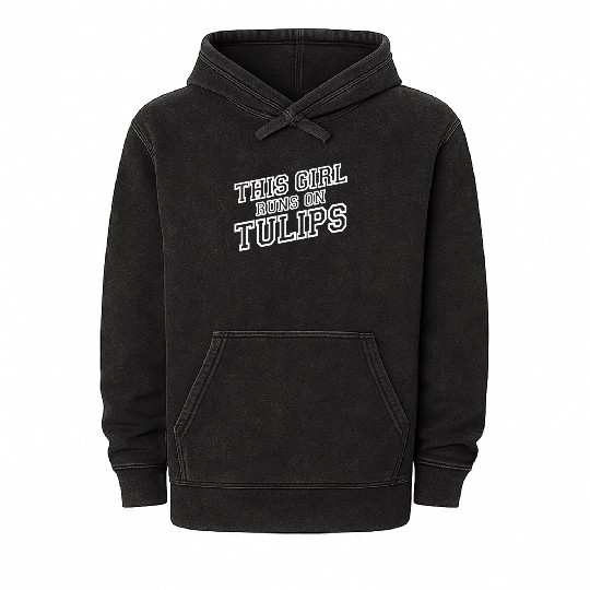 Tulip Gardening Tulips Mineral Wash Hoodies