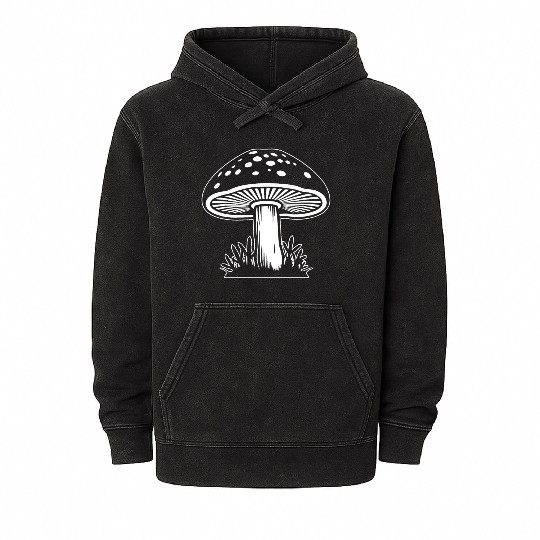 Mushroom Picker Fungi Forest Mineral Wash Hoodies