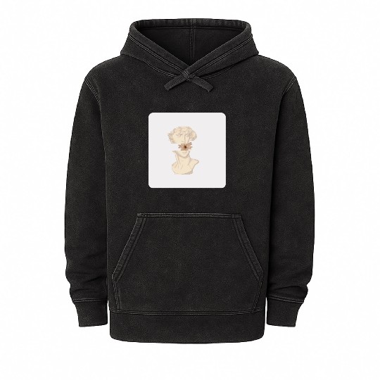 Aesthetic Statue Mineral Wash Hoodies