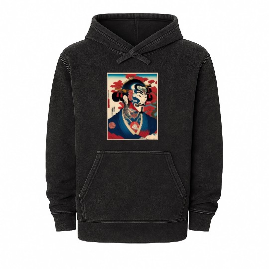 Yakuza Warriors of the Edo Night Mineral Wash Hoodies