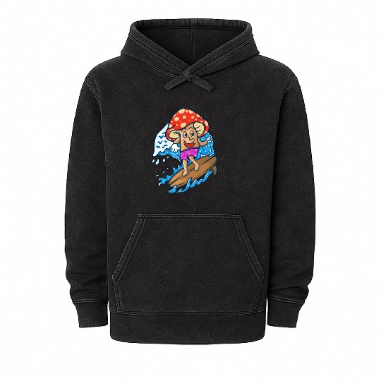 MUSHROOM SURF Mineral Wash Hoodies