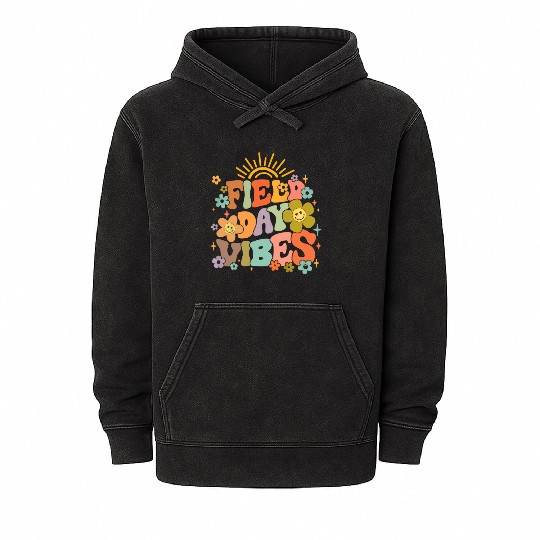 Field Day Vibes Summer Teacher Last Day Of School Mineral Wash Hoodies