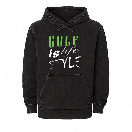 Golf Is Life Style Mineral Wash Hoodies