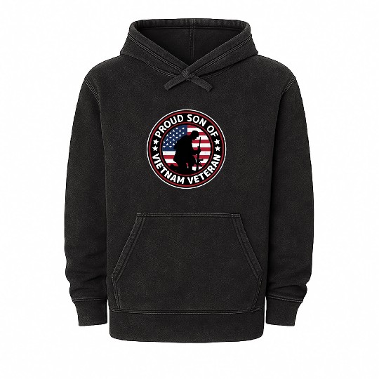 Proud son of Vietnam veteran Mineral Wash Hoodies