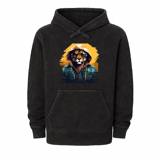 Mountain Lion Street Style | Mountain Lion Lovers Mineral Wash Hoodies
