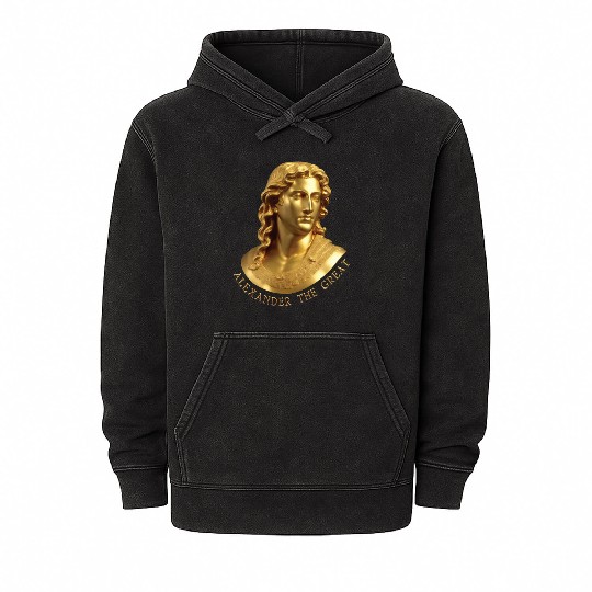 Alexander the Great, the great Greek warrior. Mineral Wash Hoodies