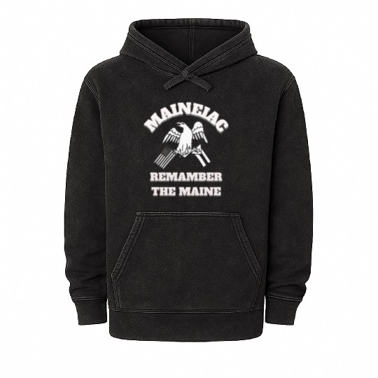 Maineiac Remamber Mineral Wash Hoodies State of Maine Mineral Wash Hoodies