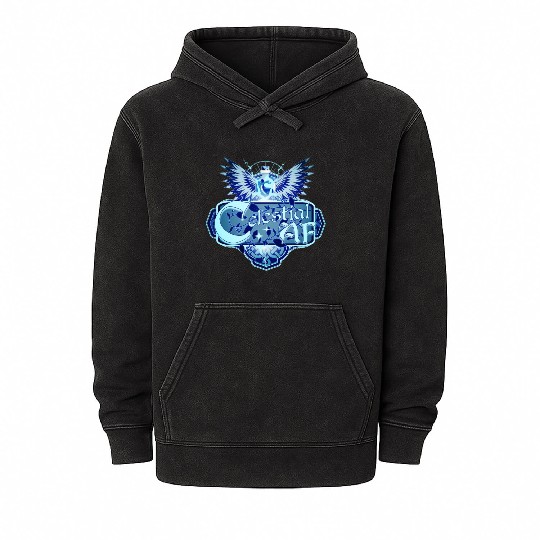Celestial AF Healing Potion and Angel Wings Mineral Wash Hoodies